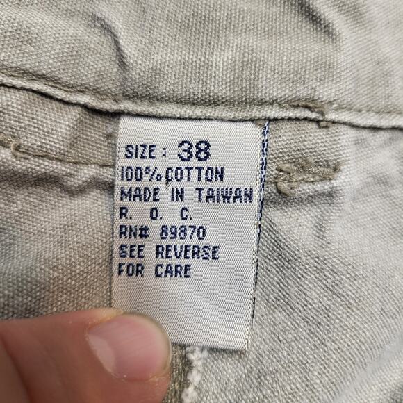 Bimini Bay Pants Mens 36x30 Beige Straight Leg Distressed - Picture 3 of 11